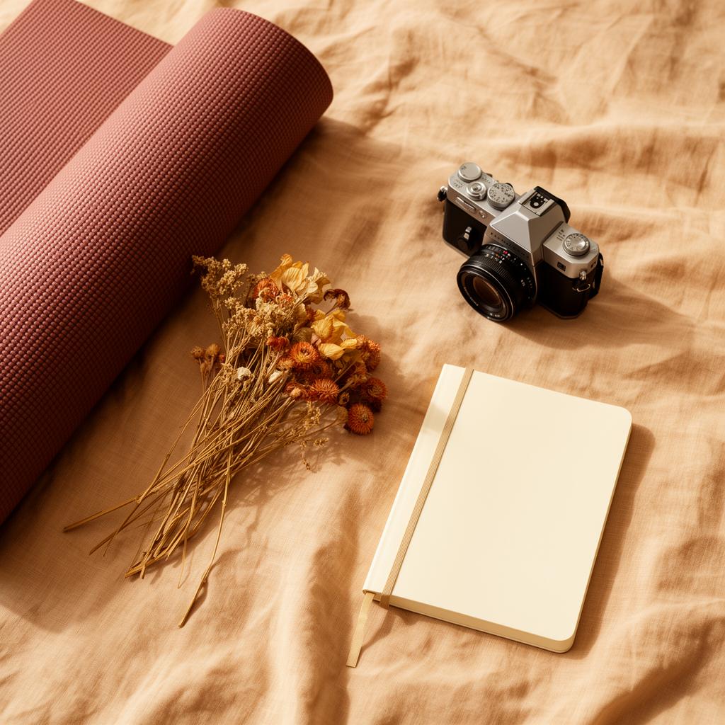 Mata, notes i aparat na lnianym materiale